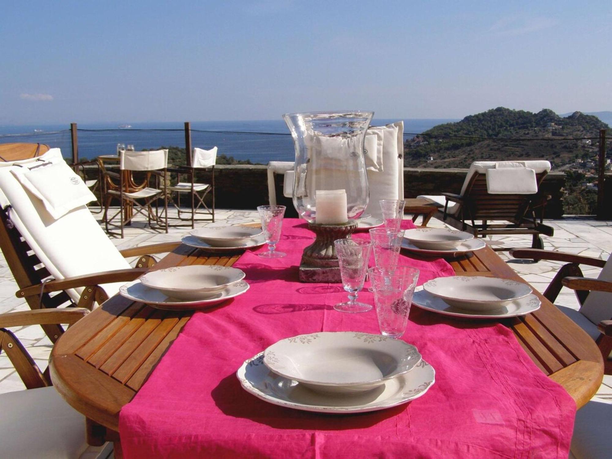 Saronic Citadel Seaside Villa ซาลามีส ภายนอก รูปภาพ